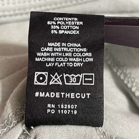 Cuts Clothing Shirt Mens XL Green Curve Hem Long Sleeve Crew Stretch Performance - Picture 9 of 10